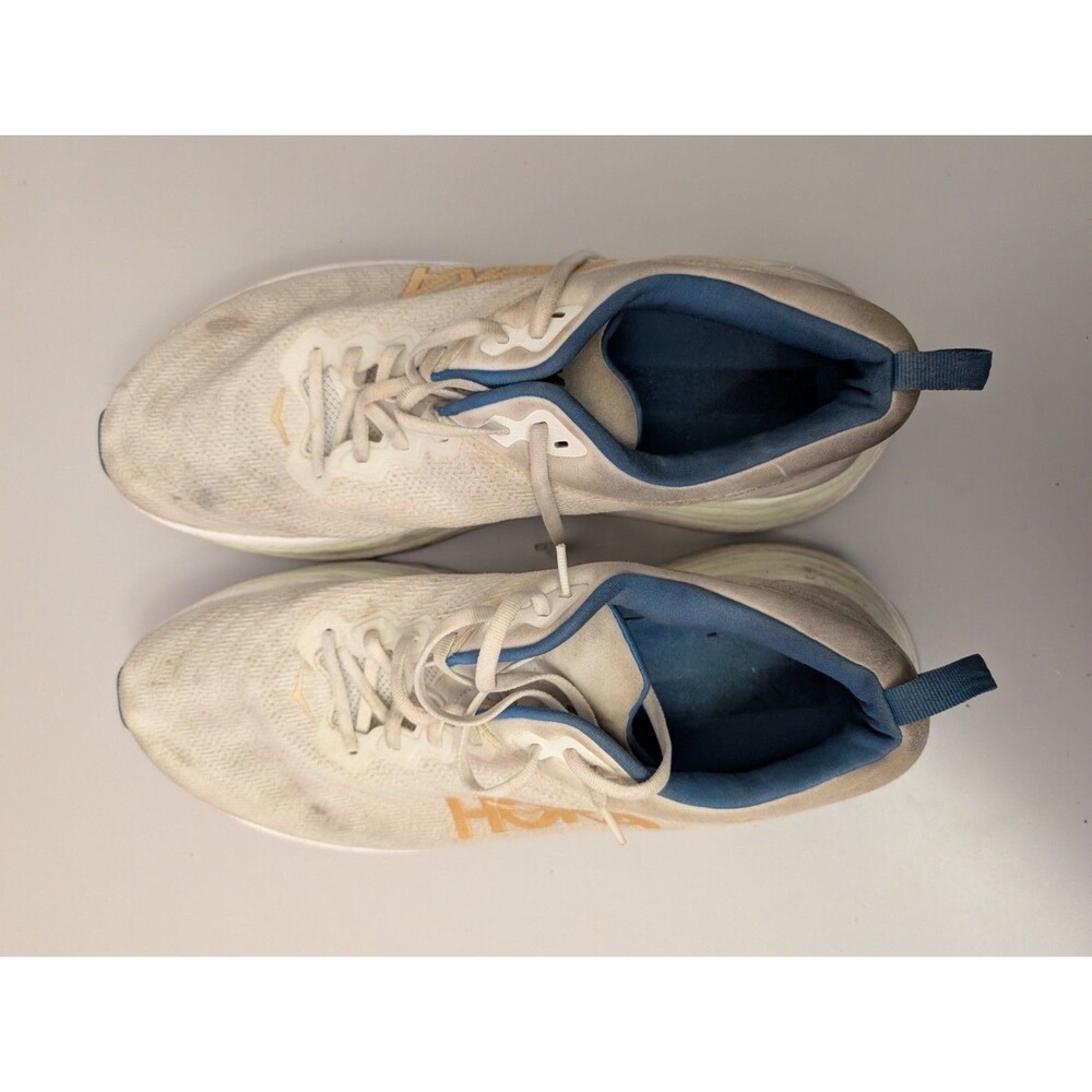 Hoka Gaviota 5 Cream Blue Men’s Size 15 Wide Stability Running Shoes 1134234